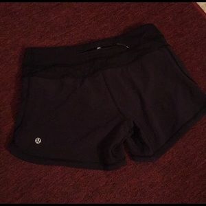 Black lululemon shorts